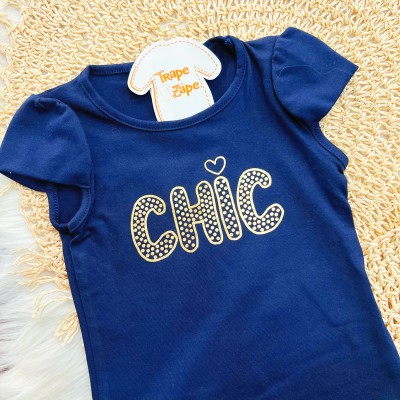 Conj. Blusa Chic e Short - Marinho